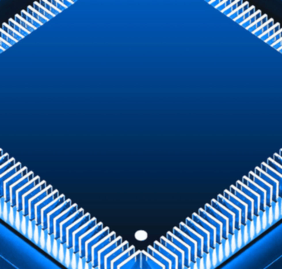 Blue Microchip Closeup