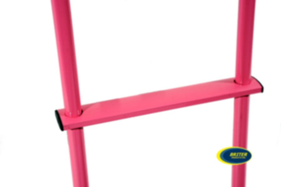 Breast Cancer Awareness Pink Bunk Ladder close-up of step